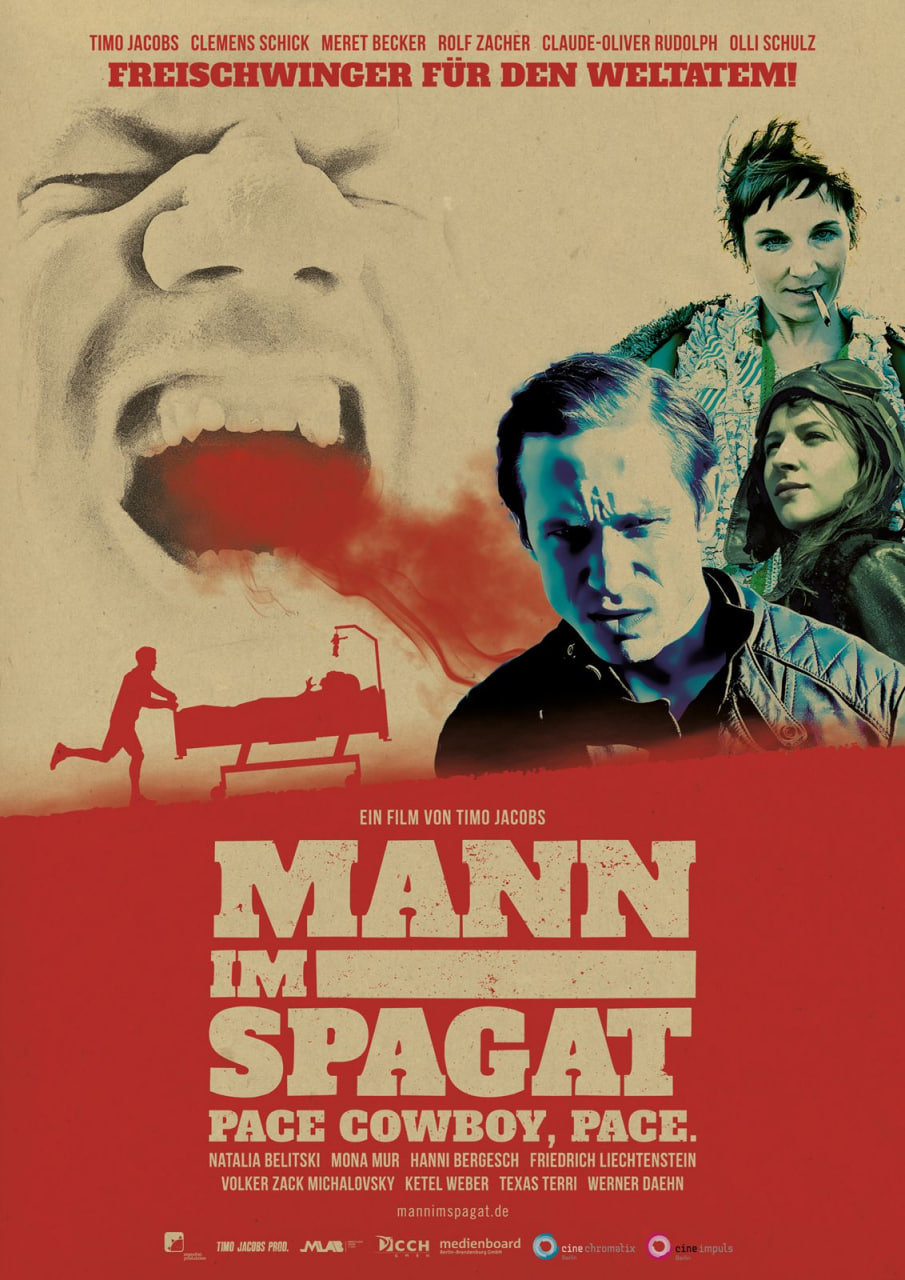 Mann im Spagat:佩斯、牛仔、佩斯